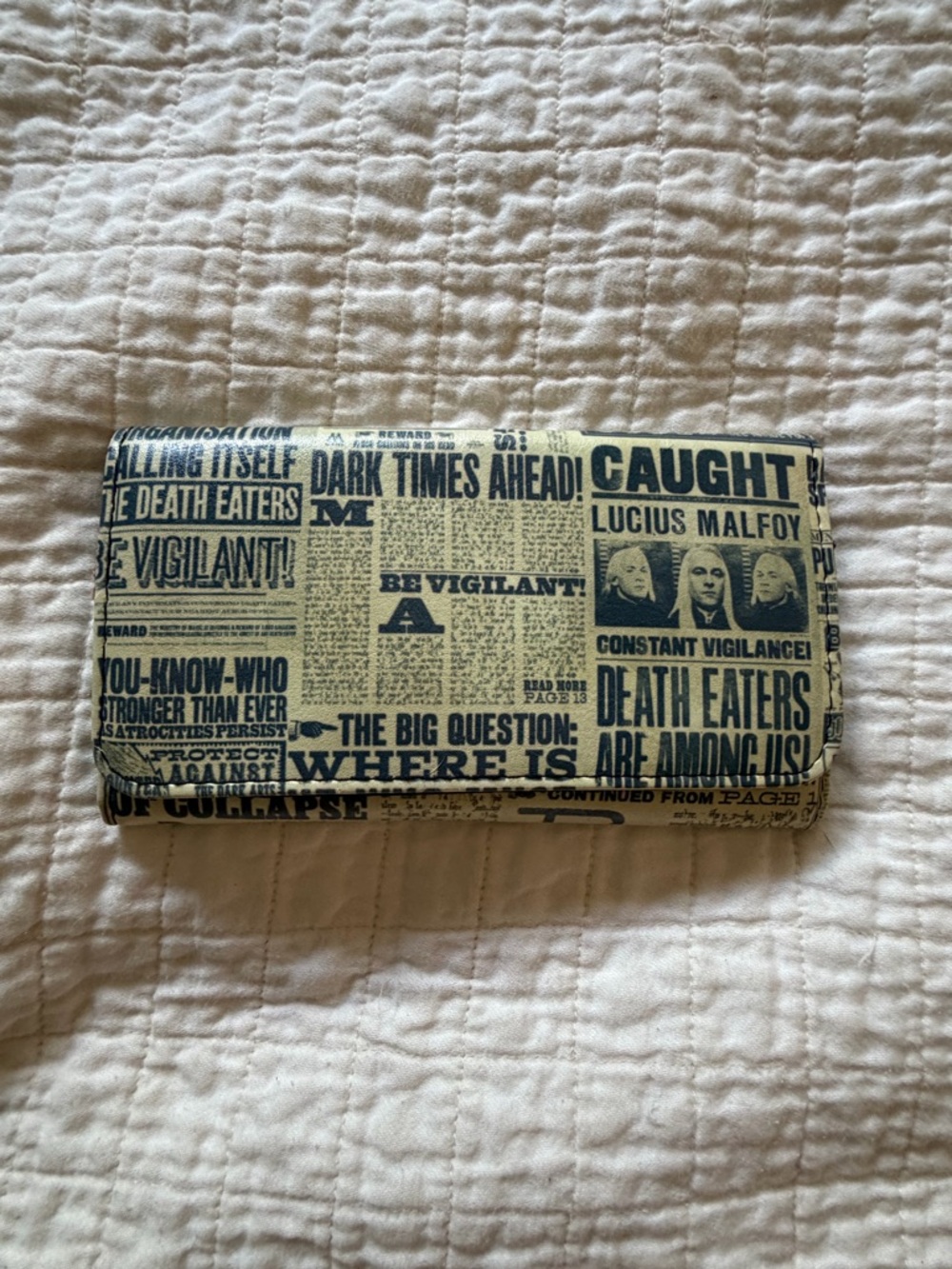 Harry Potter Newspaper Print Wallet